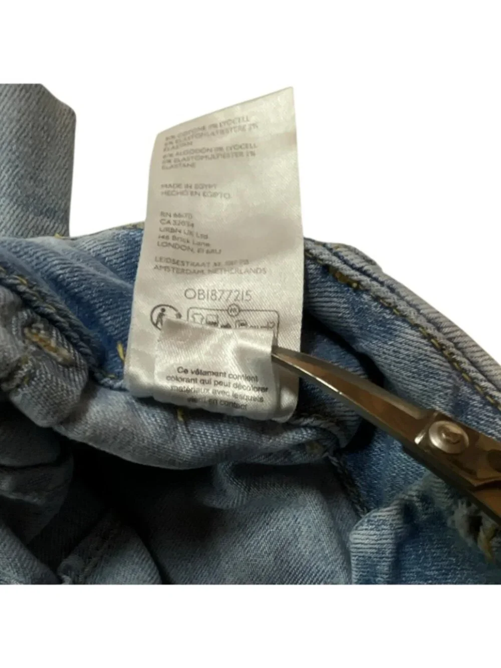 Maeve The Colette Wide Leg Jeans Womens 25 Blue High Rise Crop Denim Stretch
